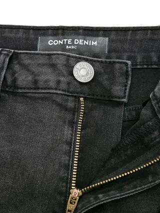 CONTE CON-989 Широкие чёрные джинсы