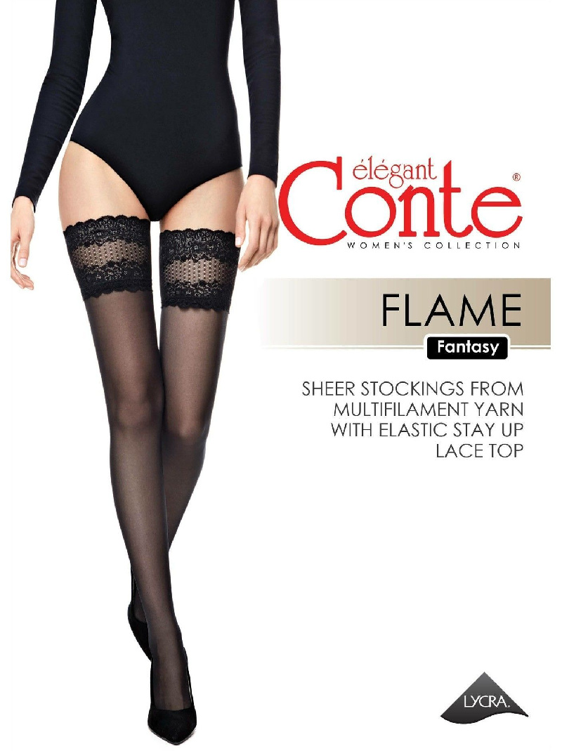 Чулки Fantasy Flame 20 nero Чулки Fantasy Flame 20 nero