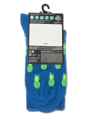 DIWARI HAPPY Хлопковые носки с рисунком «Ананасы» DIWARI HAPPY Хлопковые носки с рисунком «Ананасы»