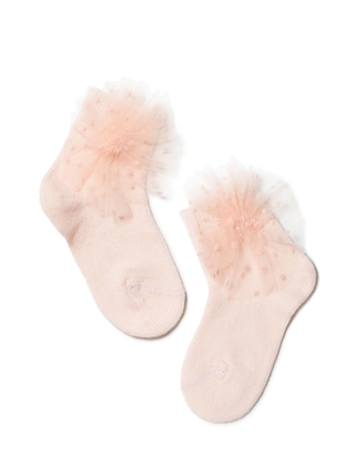 Conte-kids Tip-Top Хлопковые носки с декоративным бантом из фатина