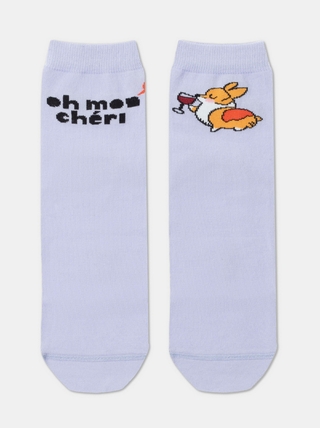 CONTE HAPPY Хлопковые носки с рисунками "Oh mon chéri"