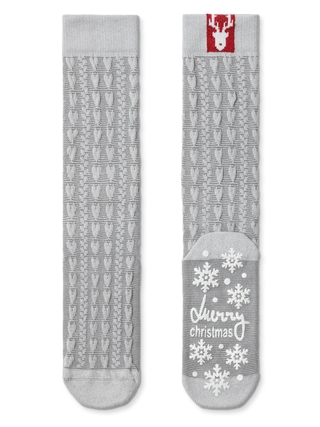 CONTE NEW YEAR Новогодние высокие ажурные носки с антискользящим покрытием