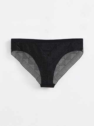 CONTE DEMURE LB 1279 Трусы бесшовные «бикини» из хлопка с итальянским кружевом женские