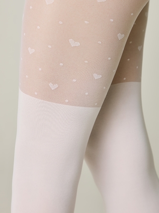 CONTE Колготки с сердечками и имитацией гольфинов SWEET LADY