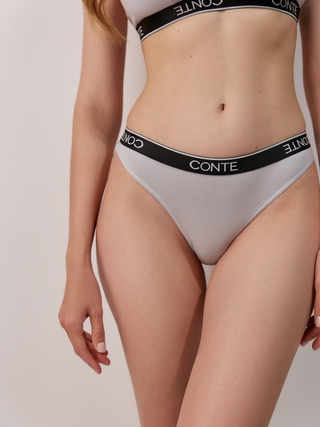CONTE BLACK&WHITE LBR 2245 Трусы «бразилиана» с фигурным вырезом по спинке
