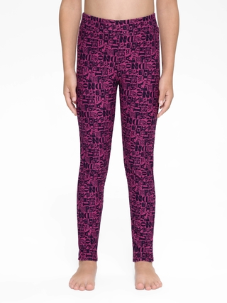 CONTE LEDA Яркие леггинсы с рисунком "буквы" 