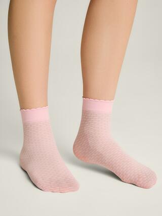 CONTE Тонкие носки с ажурным геометрическим рисунком JULIA