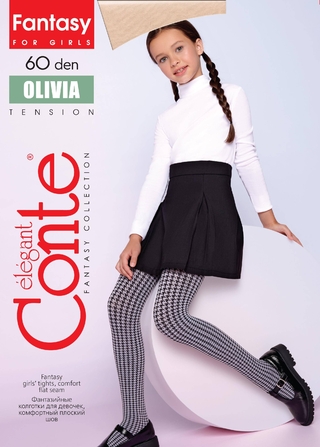CONTE OLIVIA Плотные эластичные колготки 