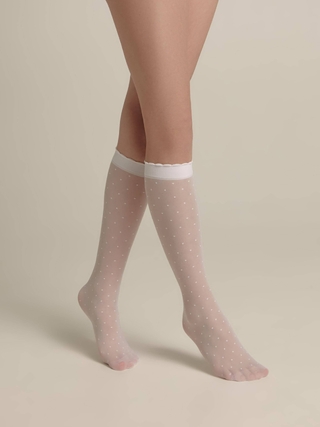 CONTE DOTS Нарядные гольфы с рисунком "точки"