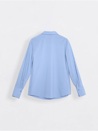 CONTE LBL 1041 Однотонная хлопковая рубашка с декоративными пуговицами