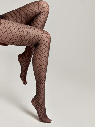 CONTE AFINA Колготки женские с геометрическим рисунком