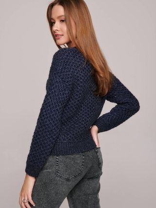 CONTE LDK 121 Джемпер с фактурным узором из пряжи премиального качества