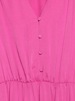 CONTE LPL 1139 Яркое платье-миди с воланами и разрезом сбоку из премиального тенсела