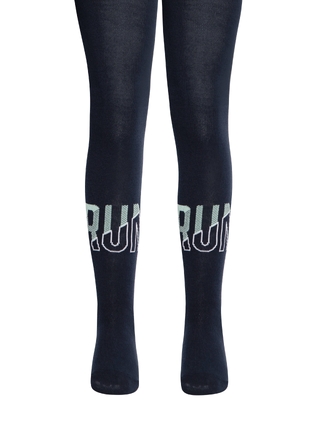 CONTE TIP-TOP Хлопковые колготки с рисунком «Run»