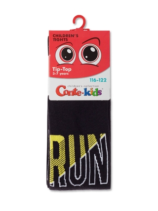 CONTE TIP-TOP Хлопковые колготки с рисунком «Run»