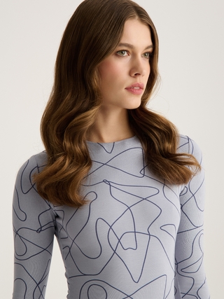 CONTE Боди из вискозы с расклешенными рукавами LBD 3145