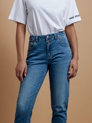 CONTE CON-402 Джинсы slim с высокой посадкой