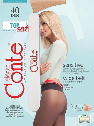 CONTE TOP SOFT 40 Колготки женские (с пилочкой для ногтей)