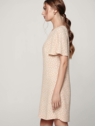 CONTE LPL 1179 Платье свободного кроя в горошек