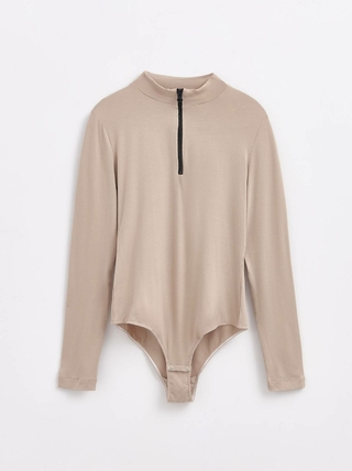 CONTE LBD 1382 Боди с воротником-стойкой на молнии