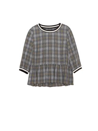 CONTE LBL 1049 Блузка женская в клетку из вискозы премиального качества