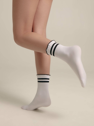 CONTE ERIN Носки с бортом в рубчик для девочек CONTE ERIN Носки с бортом в рубчик для девочек