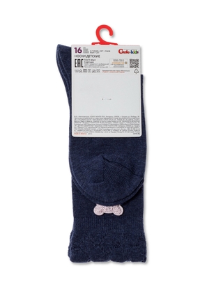 CONTE-KIDS TIP-TOP Удлиненные носки из хлопка с декоративной игрушкой