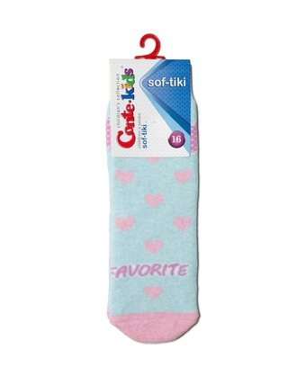 Conte-kids SOF-TIKI Махровые носки с рисунками "Сердечки"