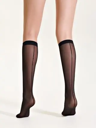 CONTE Гольфы с имитацией шва  LINE MESH (ЛИНИЯ НА СЕТКЕ)