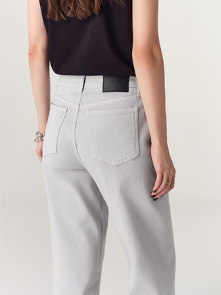 CONTE Серые джинсы loose с лавандовым оттенком CON-943