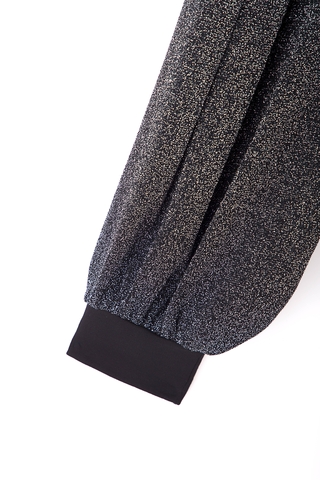 CONTE LPL 851 Платье А-силуэта с объемными рукавами из люрекса