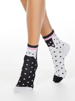 CONTE HAPPY Хлопковые носки c рисунками "Котики"