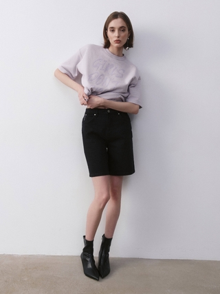 CONTE CON-642 Джинсовые шорты с высокой посадкой