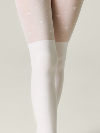 CONTE Колготки с имитацией гольфинов и сердечками SWEET GIRL