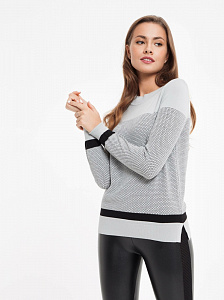 CONTE LDK 035 Экстрамягкий фактурный джемпер с металлическим блеском