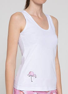 Dea Mia Майка женская 5702 SINGLET (100% Хлопок с аппликацией)