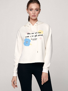 CONTE LD 1169 Укороченное худи с рисунками