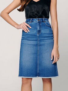 CONTE CON-356 Джинсовая юбка-midi А-силуэта