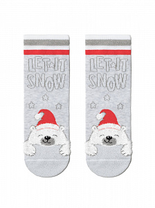 Conte-Kids Сияющие новогодние носки "Мишка"