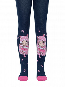 CONTE-KIDS TIP-TOP Хлопковые колготки с рисунком "Аниме"