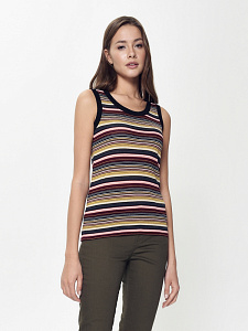 CONTE LD 921 Топ в полоску с эластичными манжетами