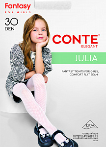 CONTE Колготки с ажурным геометрическим рисунком JULIA