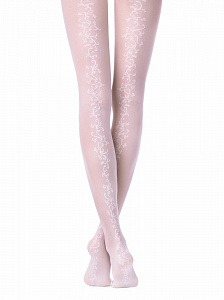 CONTE GLORY Свадебные Колготки женские с цветочным узором сзади