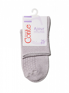 CONTE AJOUR Ажурные носки из вискозы с люрексом