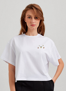 DEA MIA ФУТБОЛКА ЖЕНСКАЯ 5619 OVERSIZE CROP T-SHIRT (HOME)