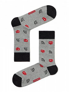 DIWARI HAPPY Хлопковые носки с рисунками "WiFi"
