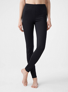 CONTE IDEAL LUX Фактурные джеггинсы с высокой посадкой