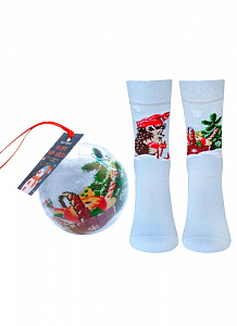 БРЕСТСКИЕ НОСКИ 4200К NEW YEAR (носки в шаре)