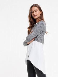 CONTE LTH 830 Стильная туника с имитацией рубашки