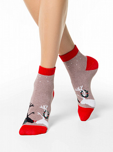 Брестские 1429 Arctic (Махровые, Укороченные) Новогодние Носки женские